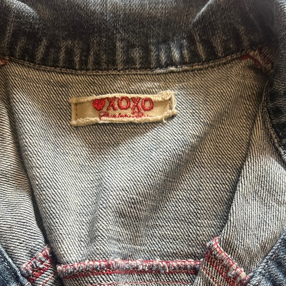 XOXO Blue Jean Jacket with Gold Buttons - Picture 2 of 3